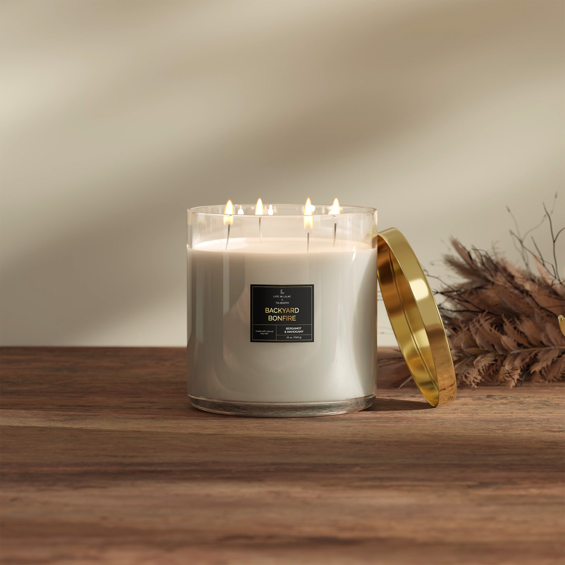 Grand 55 oz Tia Booth Backyard Bonfire Candle