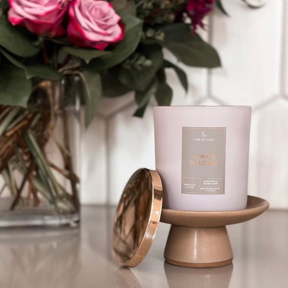 Always Welcome Lilac Candle