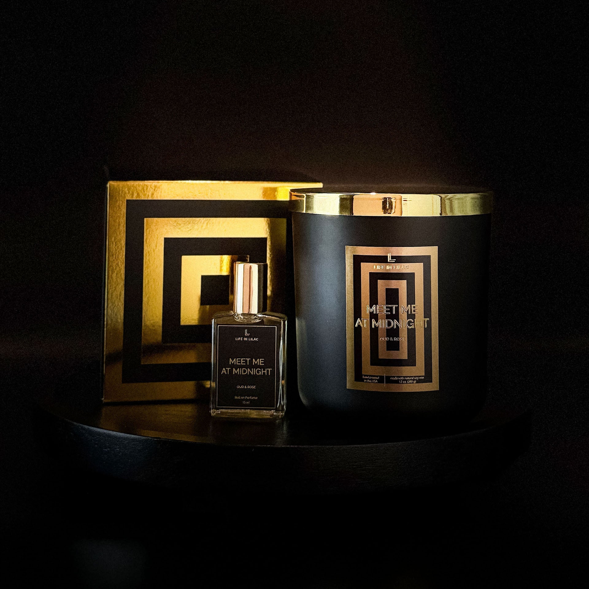 New Meet Me At Midnight Candle & Roll On Bundle