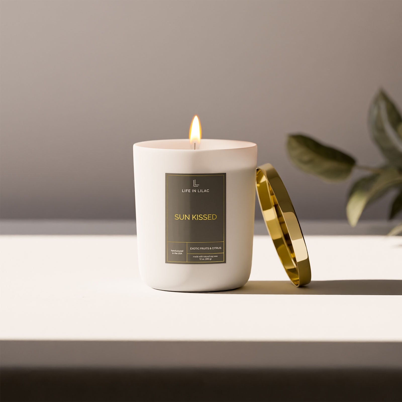 Sun Kissed White Jar Candle