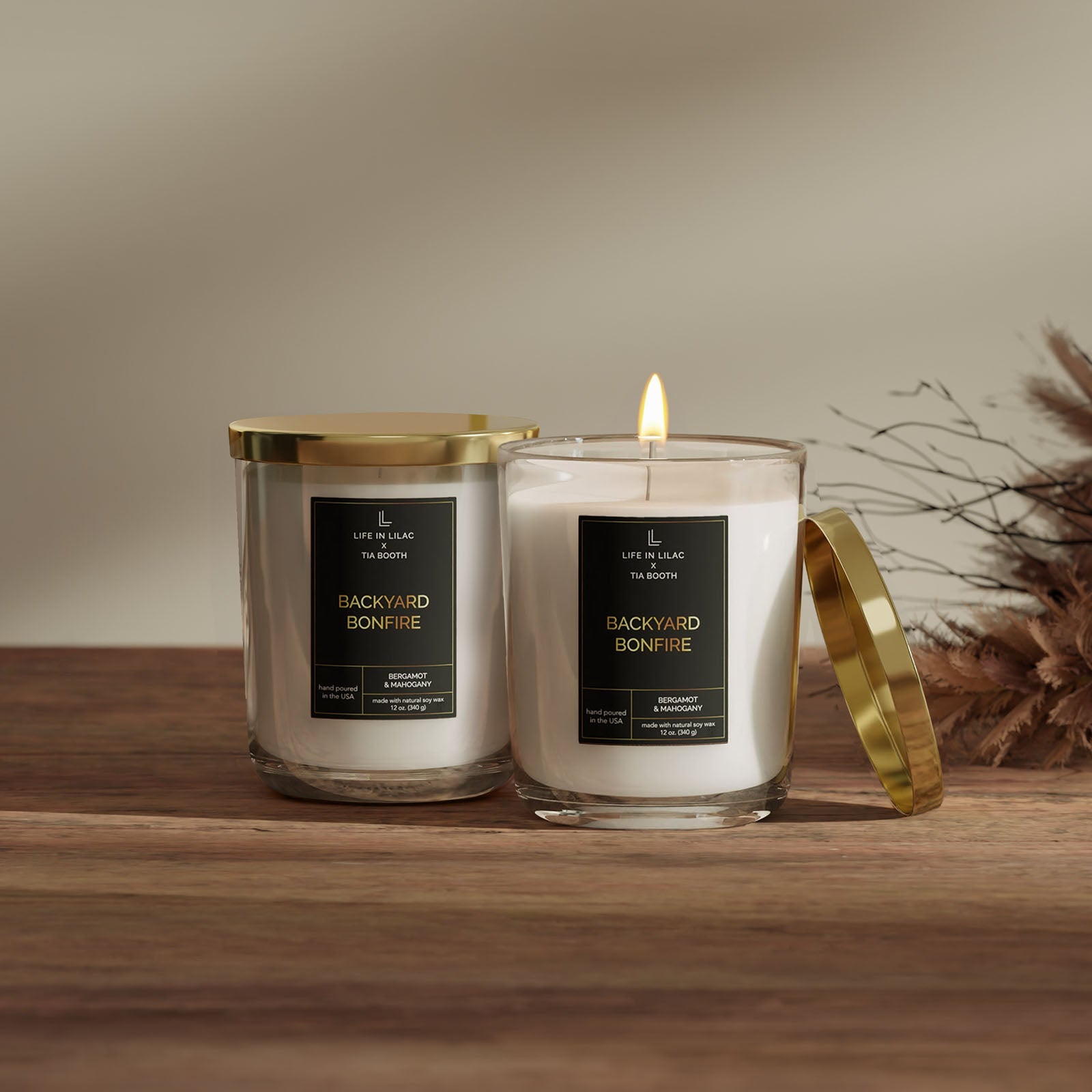 Tia Booth Backyard Bonfire Candle Bundle