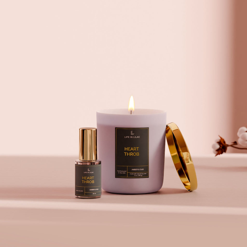 Heart Throb Candle + Room Spray Bundle