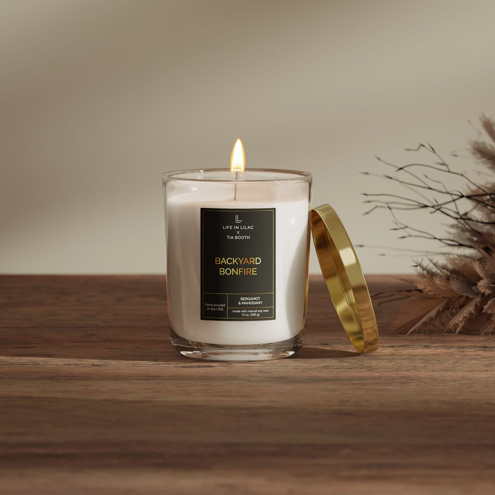 Tia Booth Backyard Bonfire Candle